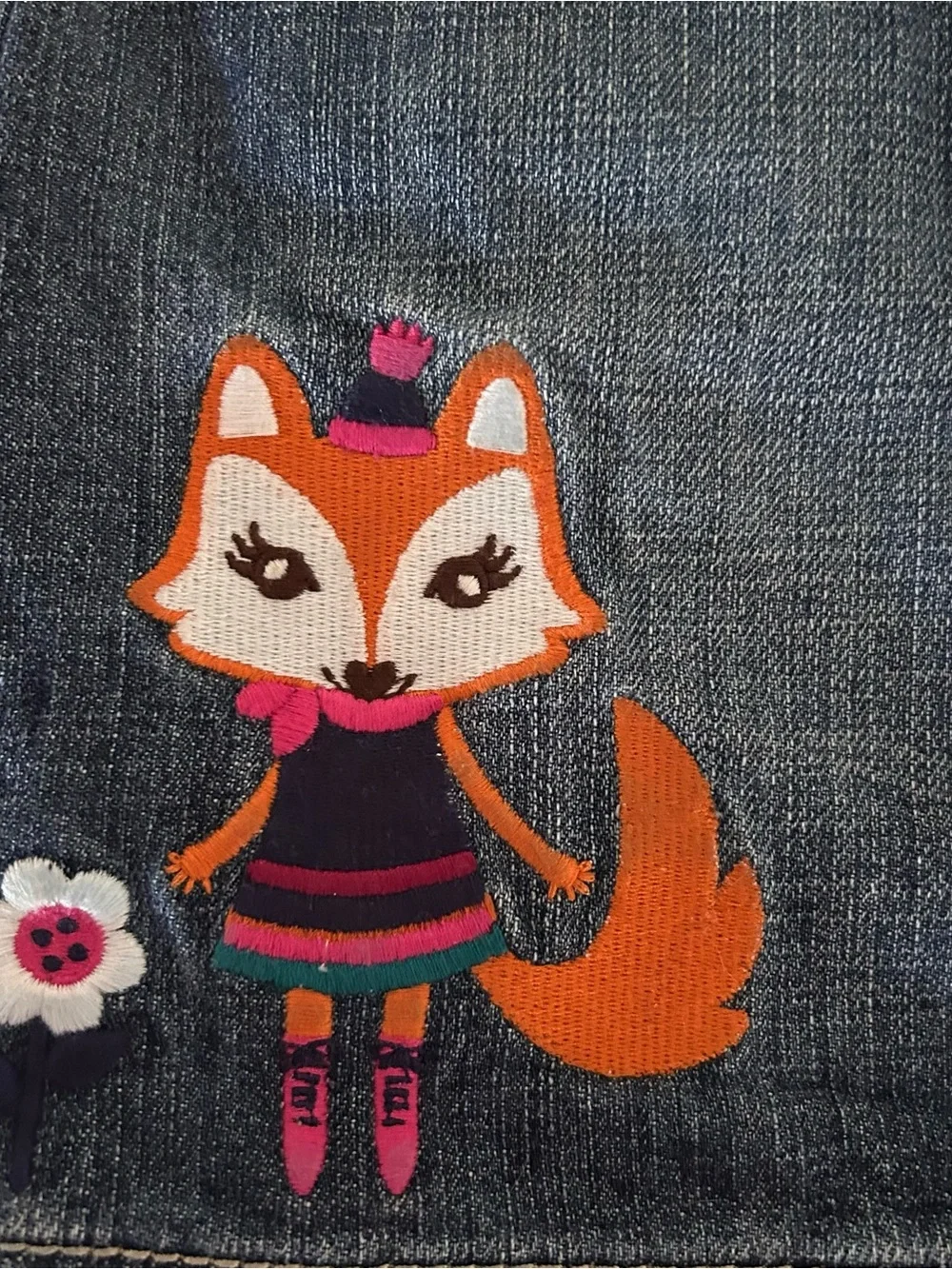 Gymboree 2013 Fashionable Fox 2pc Set Denim Skirt Skirt LS Top